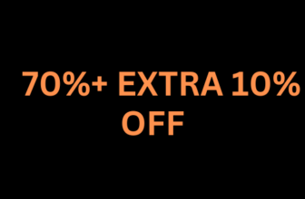 Upto 70% Off + Extra 10% Off Your Order